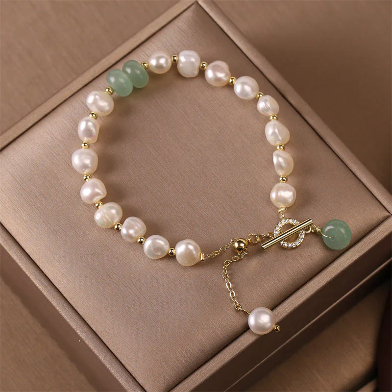 Braccialetto a catena curativo con perle di quarzo fragola verde Buddha Stones - Image 4