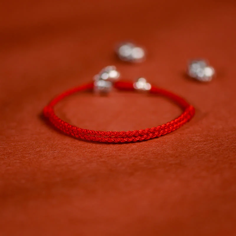 Braccialetto alla caviglia per bambini e adulti con campanella in argento sterling 925 , Buddha Stones, anno del cavallo, in argento sterling 999 - Image 3