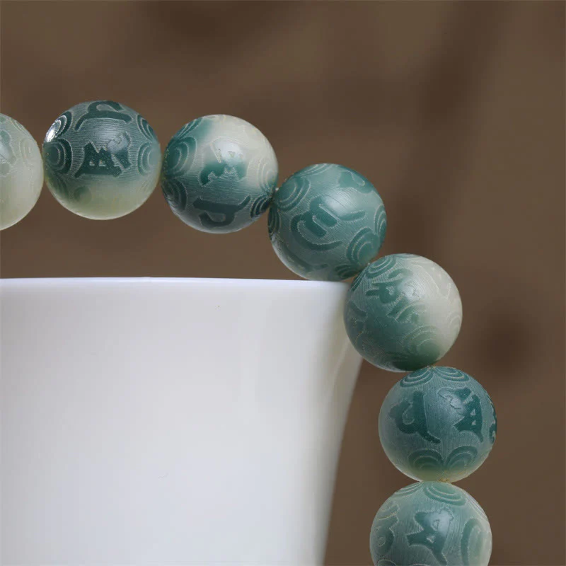 Braccialetto Buddha Stones Bodhi Seed Om Mani Padme Hum inciso per tenere lontani gli spiriti maligni - Image 11