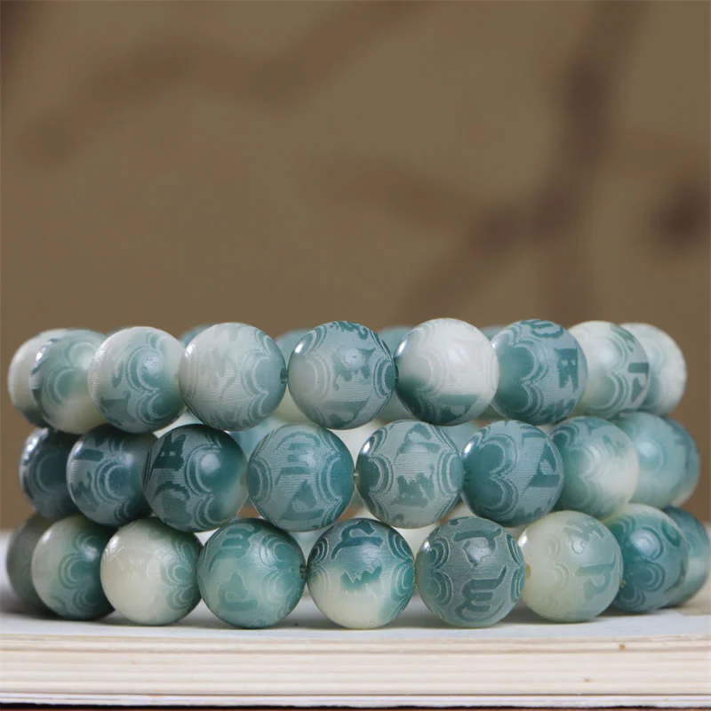 Braccialetto Buddha Stones Bodhi Seed Om Mani Padme Hum inciso per tenere lontani gli spiriti maligni - Image 12