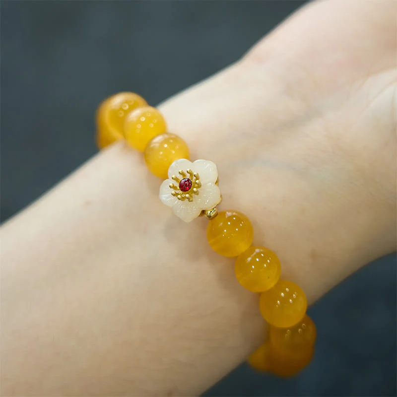Braccialetto Buddha Stones Cat's Eye Chrysoberyl Flower Love - Image 18
