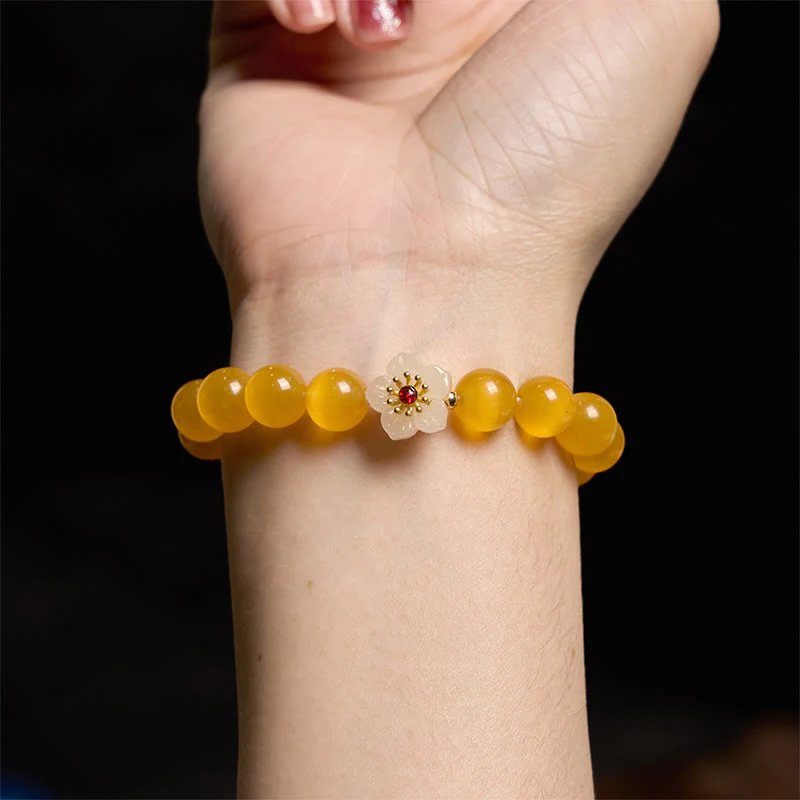 Braccialetto Buddha Stones Cat's Eye Chrysoberyl Flower Love - Image 19