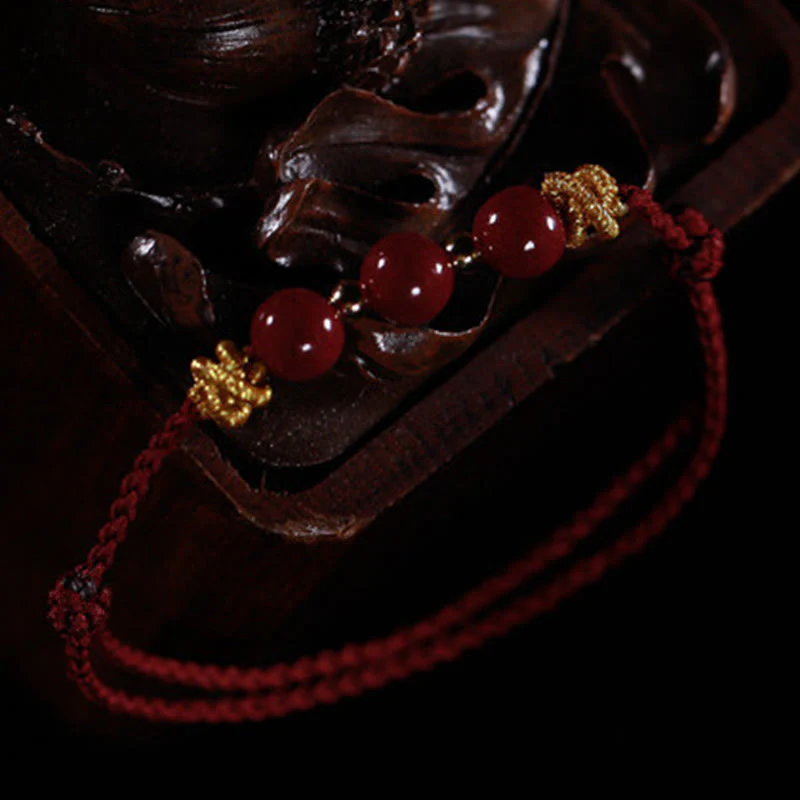 Braccialetto Buddha Stones con corda colorata e cinabro calmo - Image 12