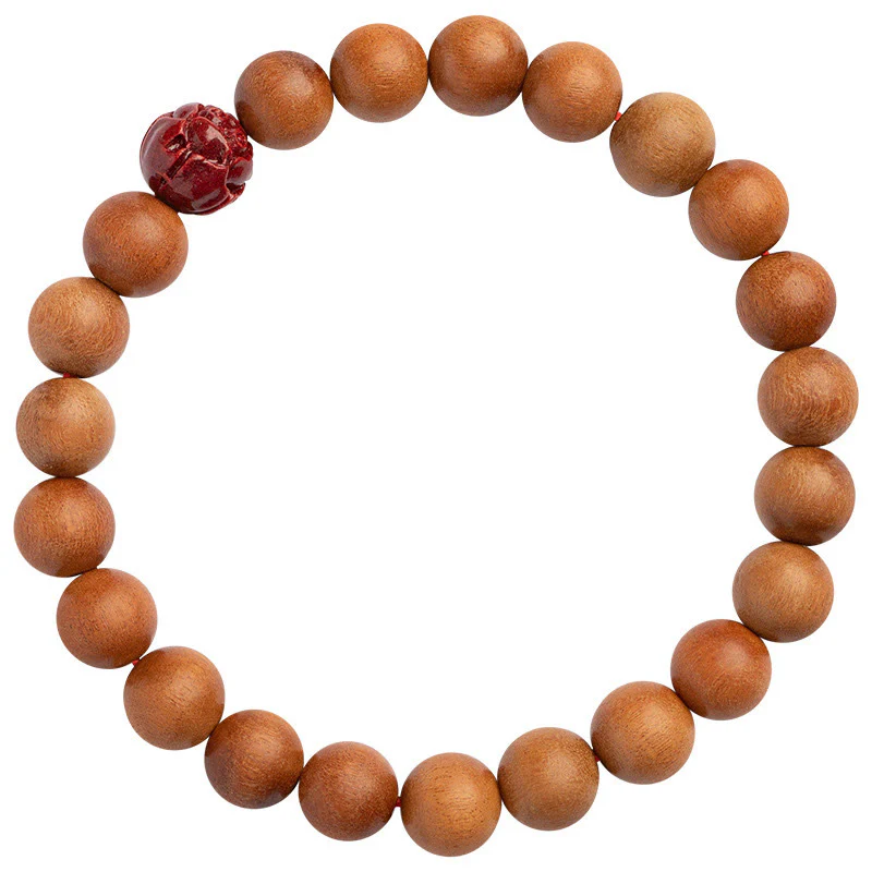 Braccialetto Buddha Stones Peach Wood Lotus Cinnabar Luck Wealth - Image 10