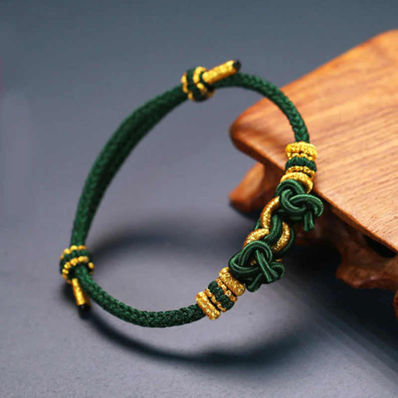 Braccialetto Buddha Stones Red String Saddle Knot Strength - Image 15