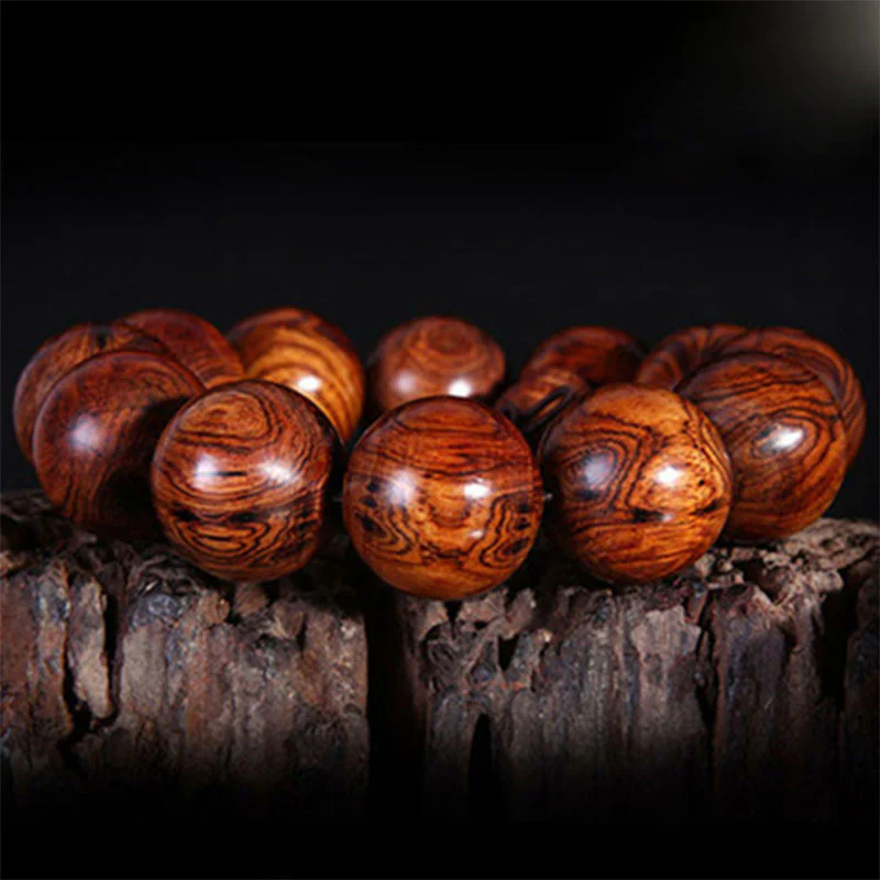 Braccialetto Buddha Stones Tibetan Rosewood Warmth (tipo casuale) - Image 4