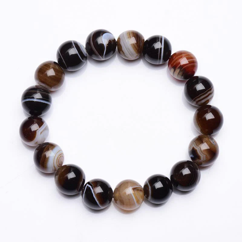 Braccialetto Buddha Stones Tibetano Sardonyx Felicità Positivo - Image 10