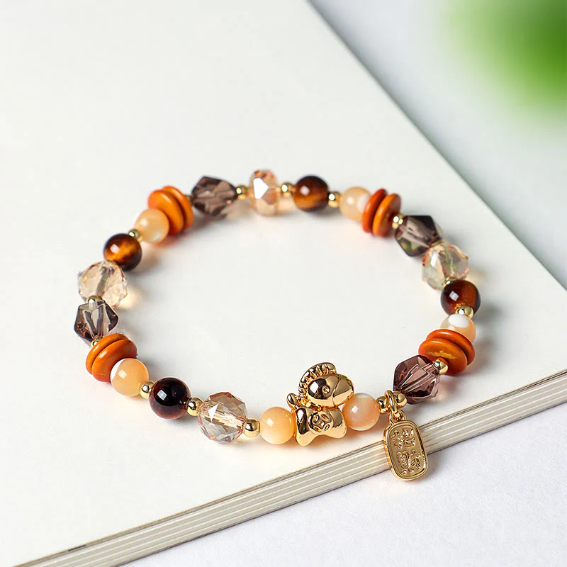 Braccialetto Buddha Stones Tiger Eye Ice Ossidiana Pearl Year of the Horse Lucky Fortune Prosperity - Image 10