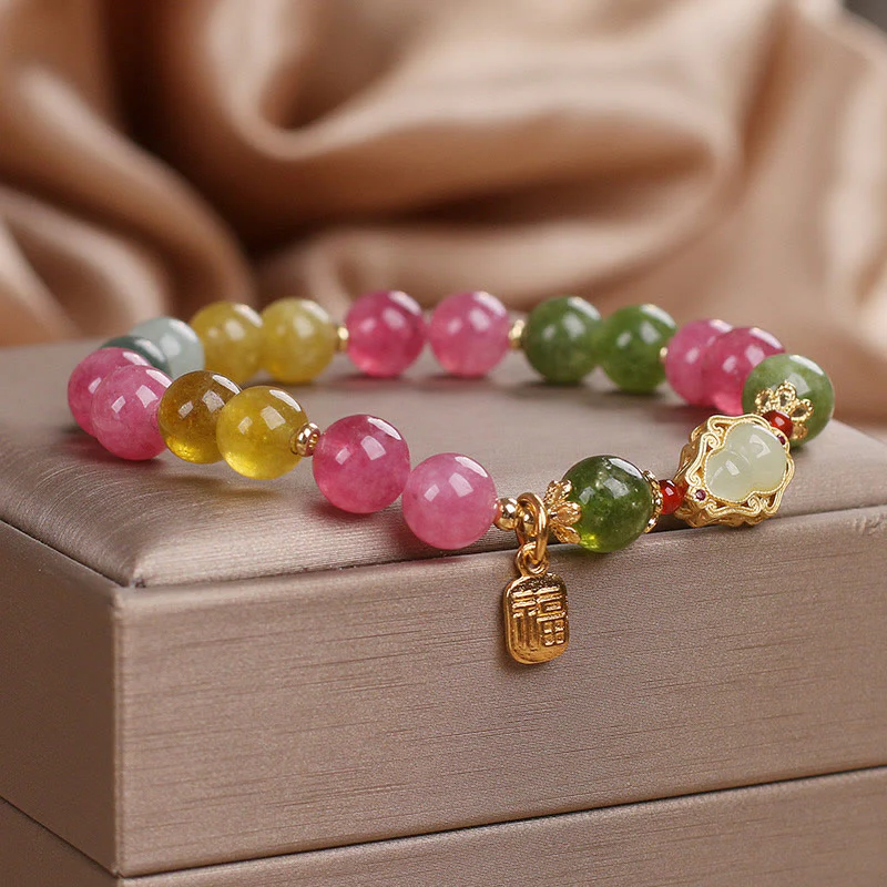 Braccialetto Buddha Stones Tormalina Fu Character Love - Image 3