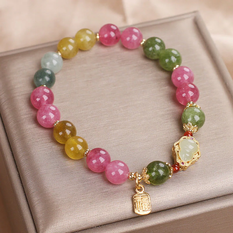 Braccialetto Buddha Stones Tormalina Fu Character Love - Image 9