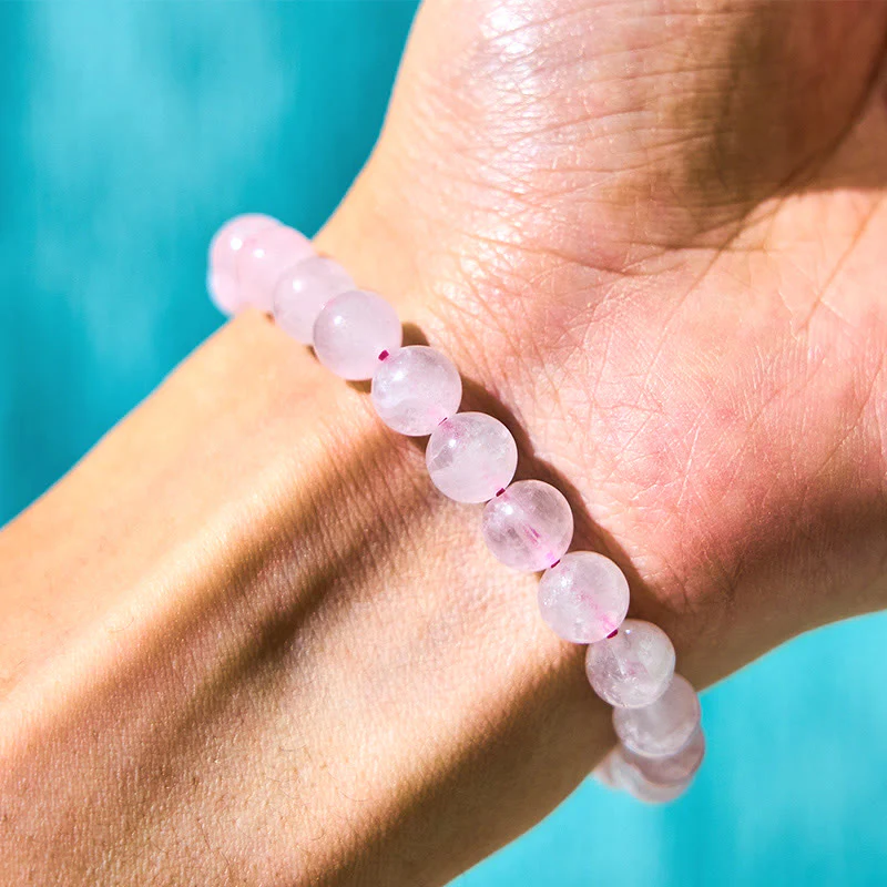 Braccialetto con ciondolo a forma di ciclone PiXiu Buddha Stones e cristallo rosa che cambia colore - Image 5