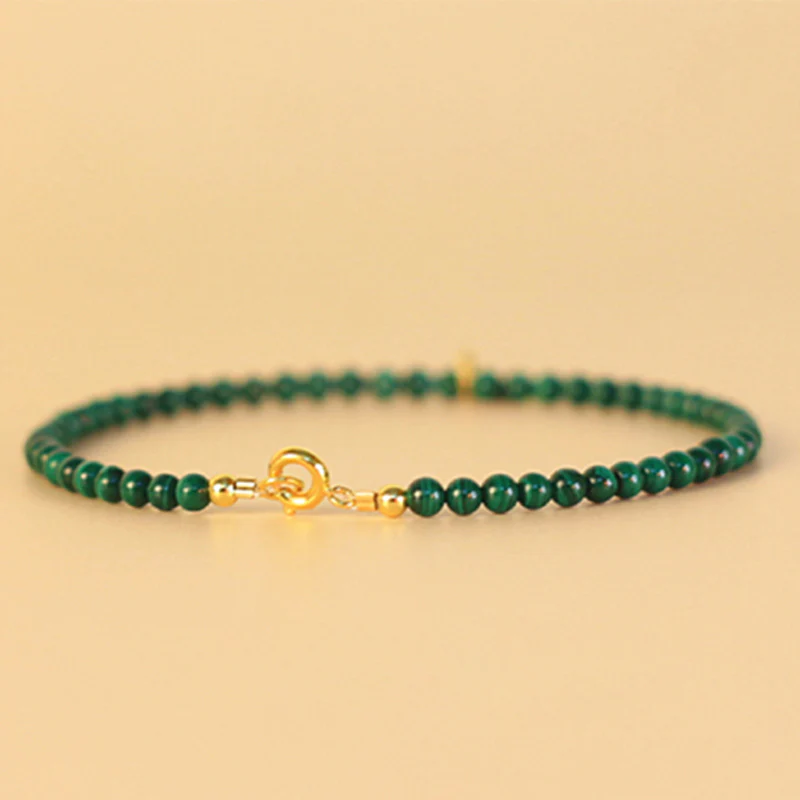 Braccialetto con ciondolo anti-ansia in malachite naturale con elefante Buddha Stones - Image 11