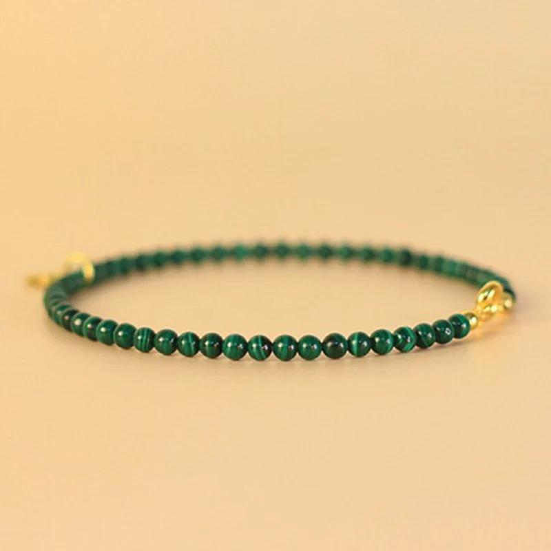 Braccialetto con ciondolo anti-ansia in malachite naturale con elefante Buddha Stones - Image 12