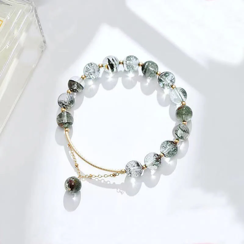 Braccialetto con ciondolo Buddha Stones Green Phantom Crystal Confidence - Image 9