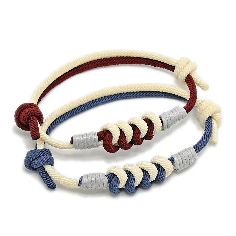 Braccialetto con corda intrecciata e resistenza al nodo King Kong, design semplice , Buddha Stones - Image 17