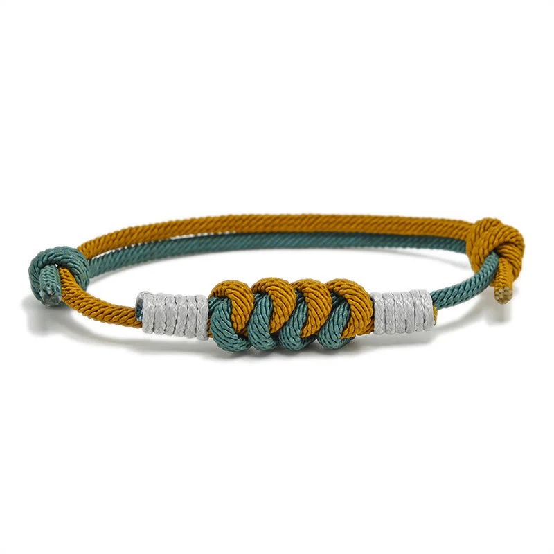 Braccialetto con corda intrecciata e resistenza al nodo King Kong, design semplice , Buddha Stones - Image 20