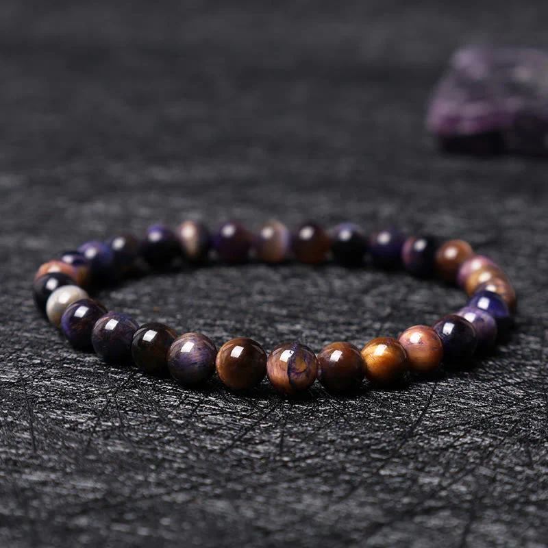 Bracciale della calma con vari cristalli di pietra di Buddha, malachite, lazurite, lapislazzuli, emimorfite - Image 120