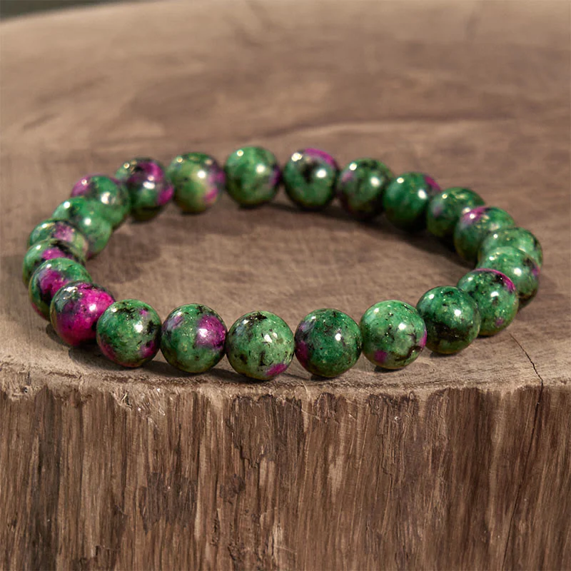 Bracciale della calma con vari cristalli di pietra di Buddha, malachite, lazurite, lapislazzuli, emimorfite - Image 90