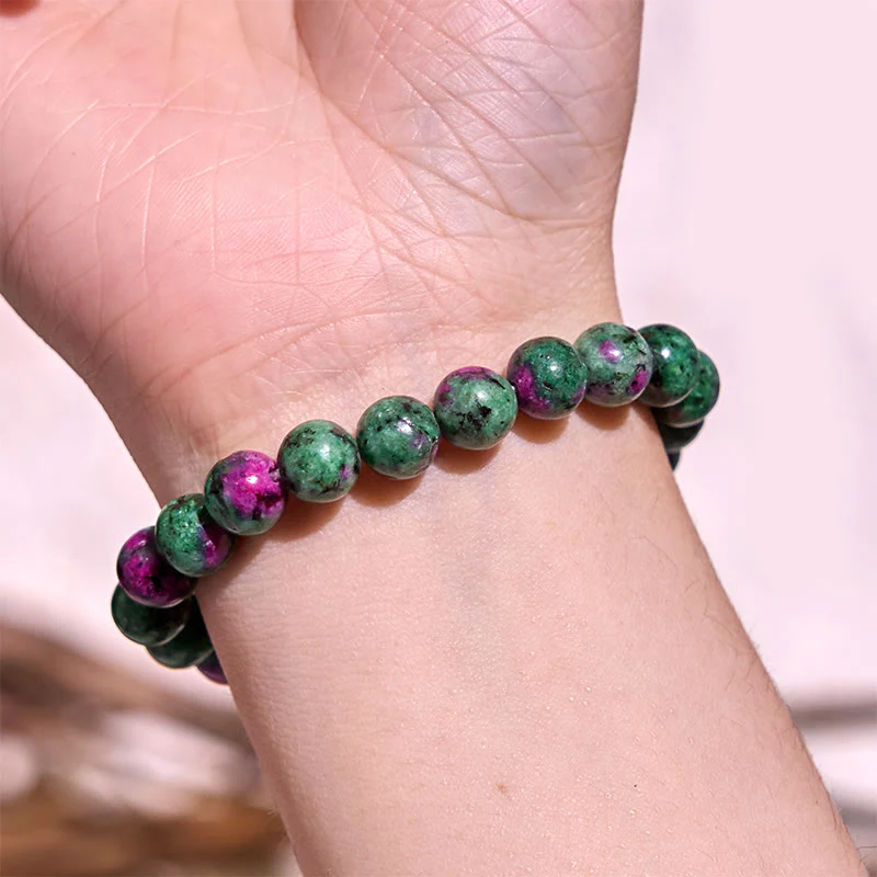 Bracciale della calma con vari cristalli di pietra di Buddha, malachite, lazurite, lapislazzuli, emimorfite - Image 91