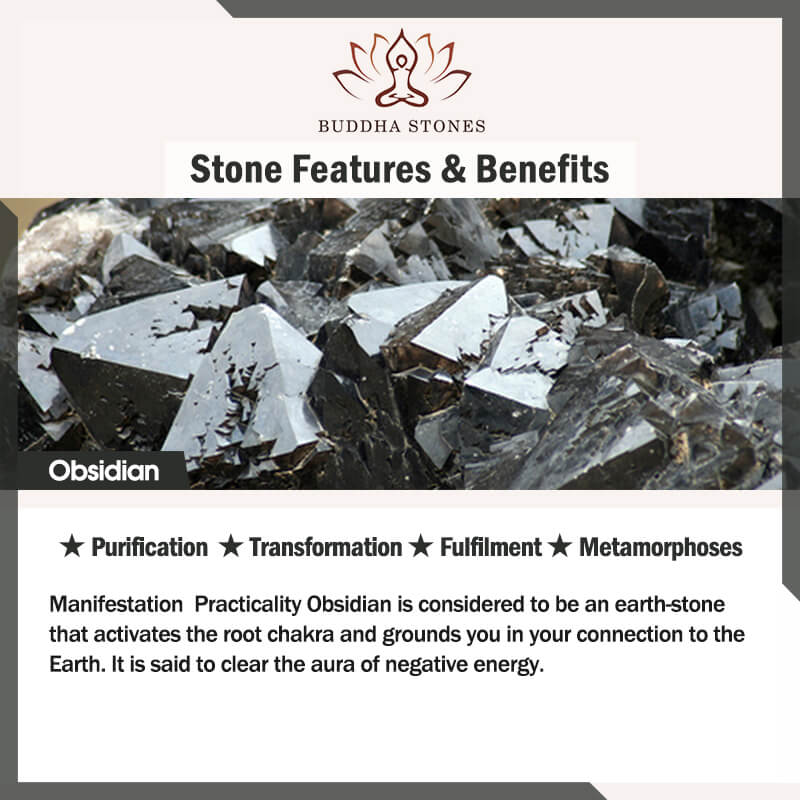 Braccialetto della ricchezza in ossidiana PiXiu FengShui Buddha Stones - Image 14