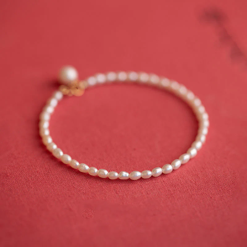 Braccialetto della saggezza in rame placcato oro 14k con perle naturali da 2 mm e perle ultrasottili Buddha Stones - Image 21