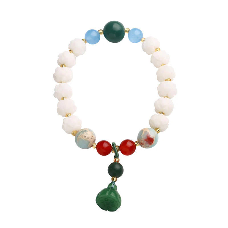 Braccialetto di armonia di pace intagliato con Buddha Stones - Image 7