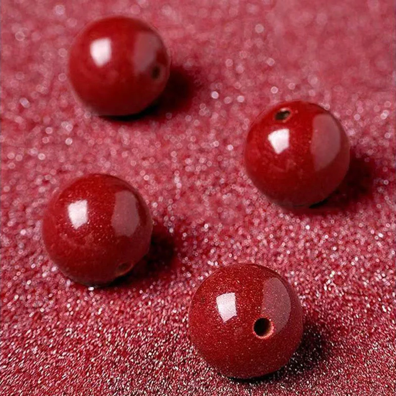 Braccialetto di benedizione dell'anno del serpente in giada di Hetian, perle di cinabro Buddha Stones - Image 15