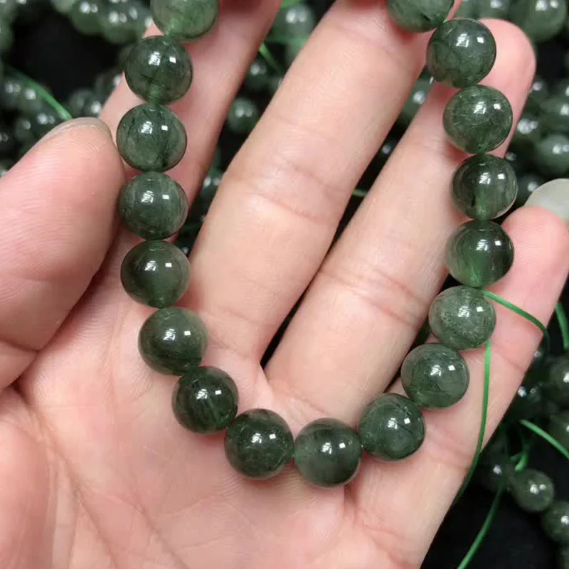 Braccialetto di benedizione e ricchezza in cristallo verde naturale Buddha Stones - Image 10