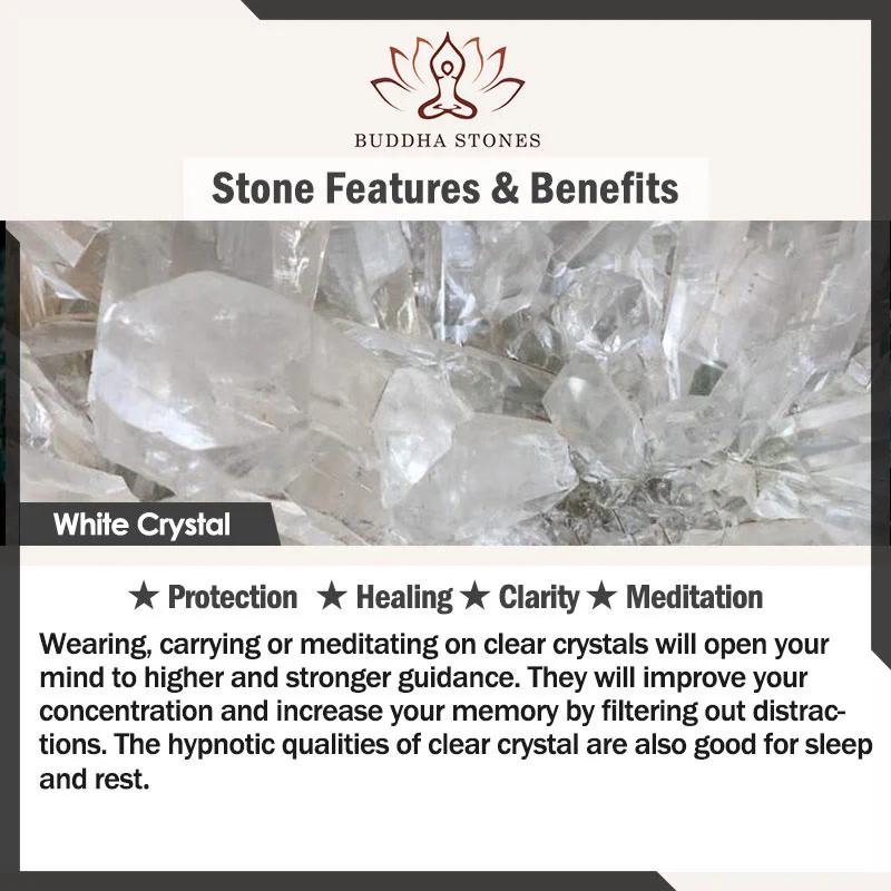 Braccialetto di consapevolezza spirituale in Buddha Stones, ametista, cristallo verde, citrino, cristallo bianco - Image 9