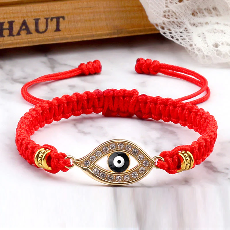 Braccialetto di corda Buddha Stones Evil Eye Keep Away Evil Spirits - Image 2