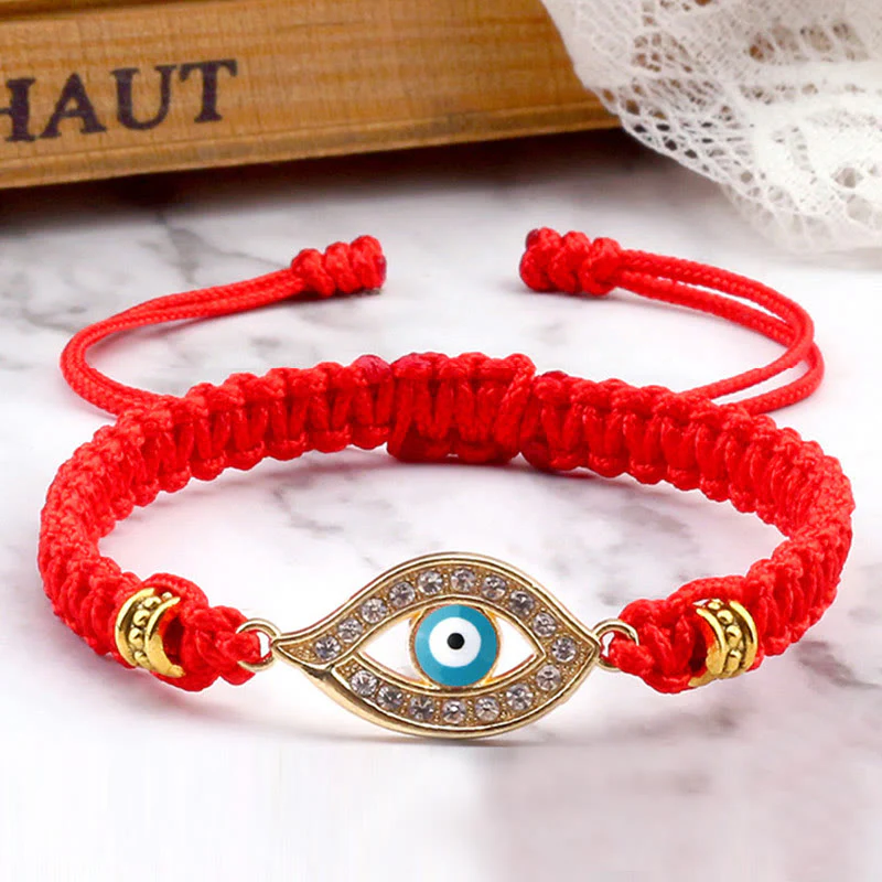 Braccialetto di corda Buddha Stones Evil Eye Keep Away Evil Spirits - Image 39
