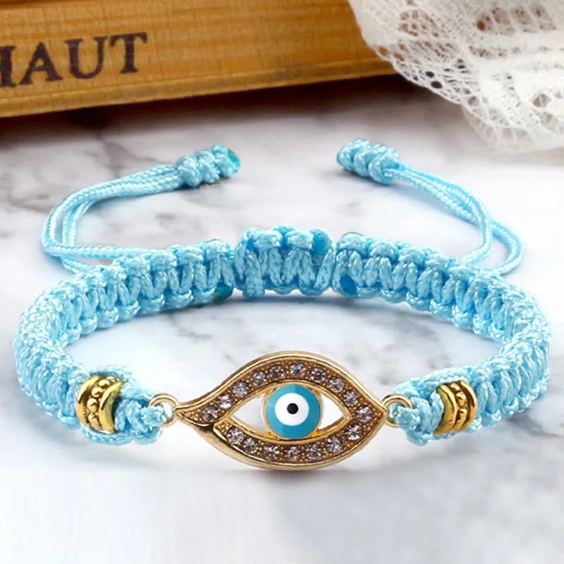 Braccialetto di corda Buddha Stones Evil Eye Keep Away Evil Spirits - Image 41