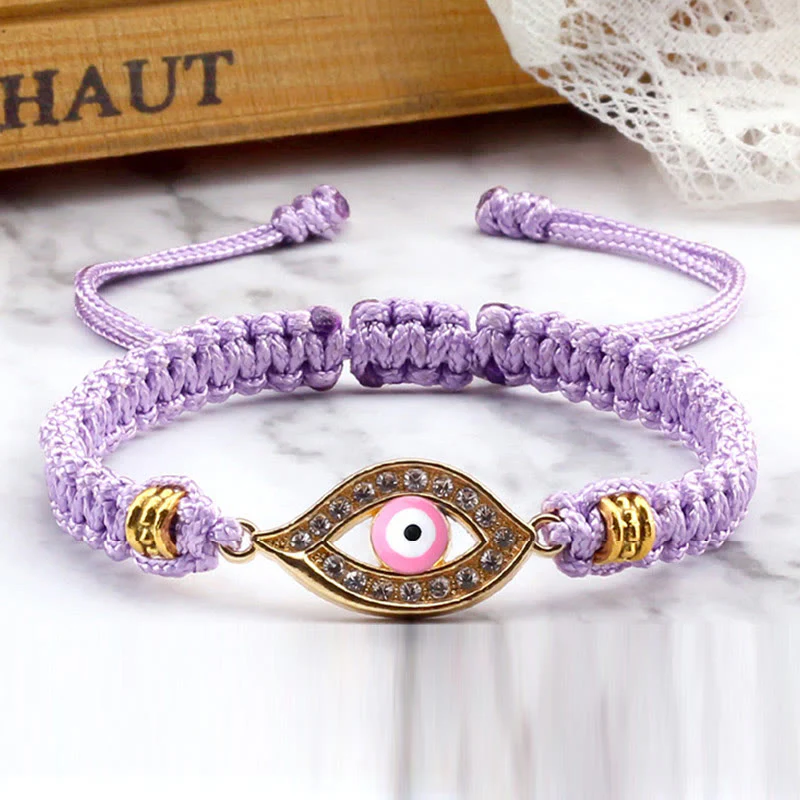 Braccialetto di corda Buddha Stones Evil Eye Keep Away Evil Spirits - Image 77