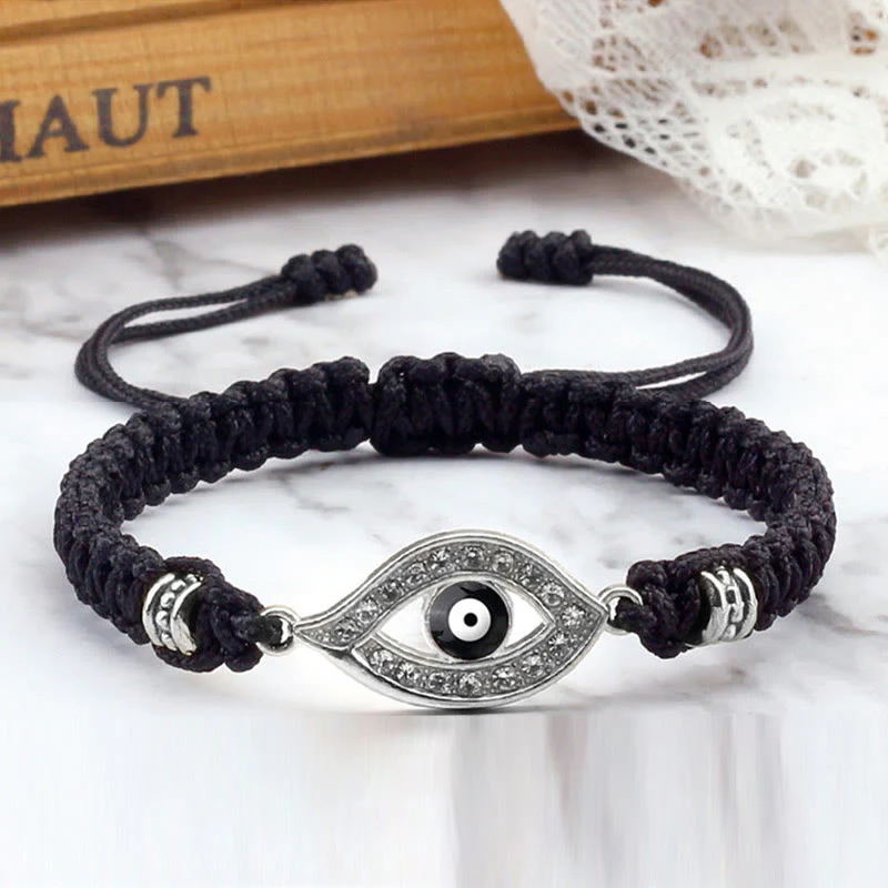 Braccialetto di corda Buddha Stones Evil Eye Keep Away Evil Spirits - Image 8