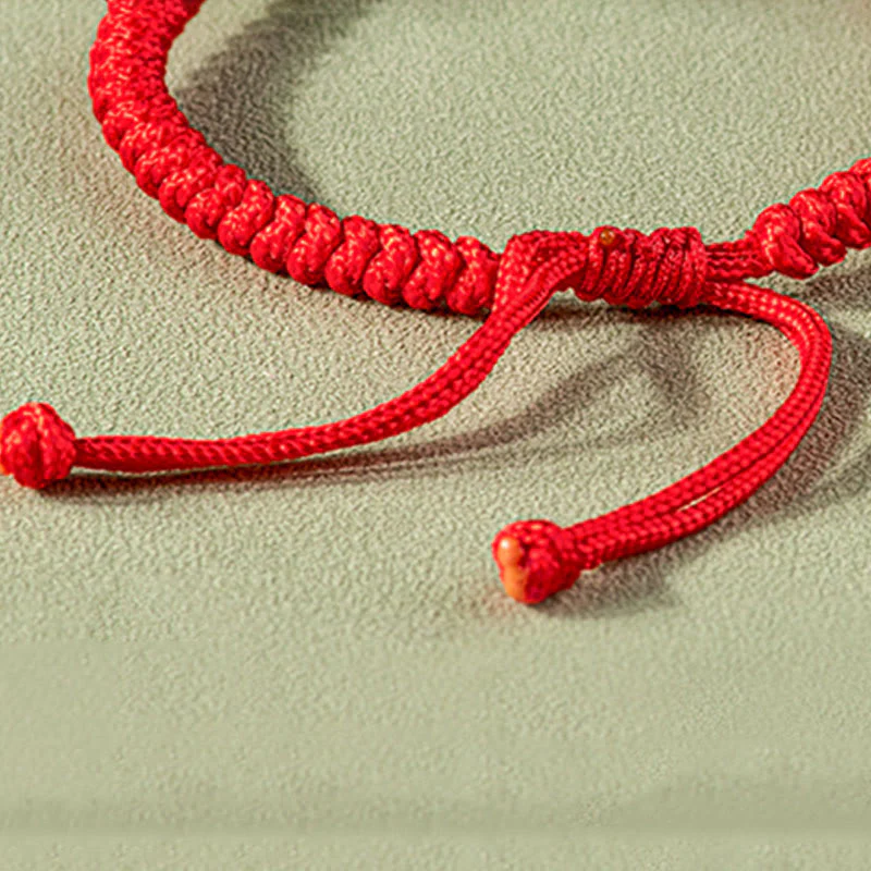 Braccialetto di corda intrecciata con Buddha Stones King Kong in giada naturale PiXiu fatto a mano - Image 7