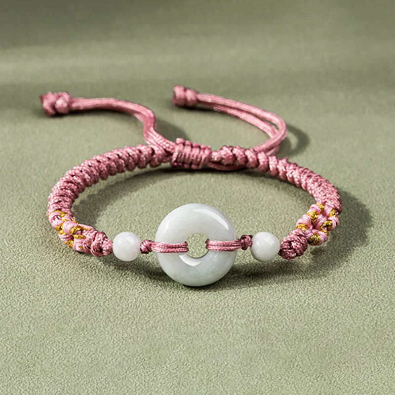 Braccialetto di corda rossa Buddha Stones Jade Luck Abbondanza - Image 12