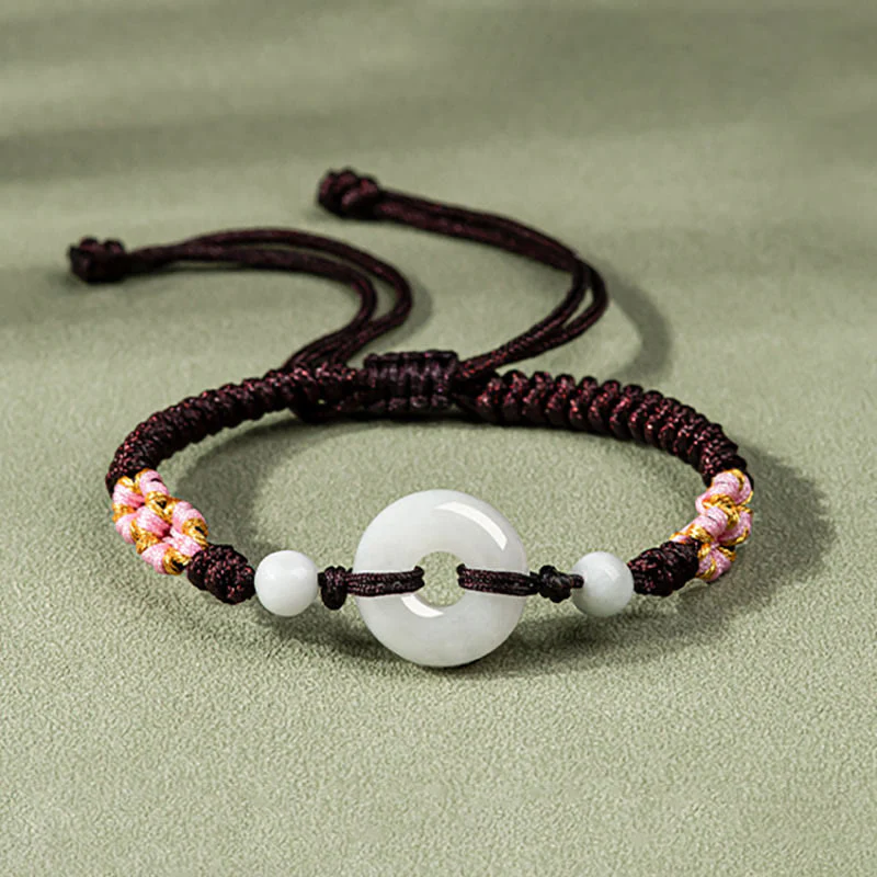Braccialetto di corda rossa Buddha Stones Jade Luck Abbondanza - Image 15