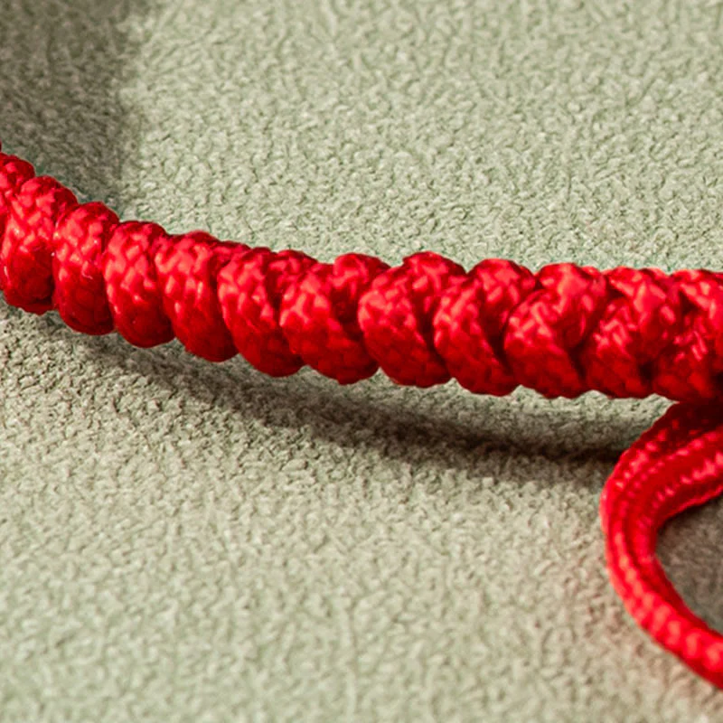 Braccialetto di corda rossa Buddha Stones Jade Luck Abbondanza - Image 4