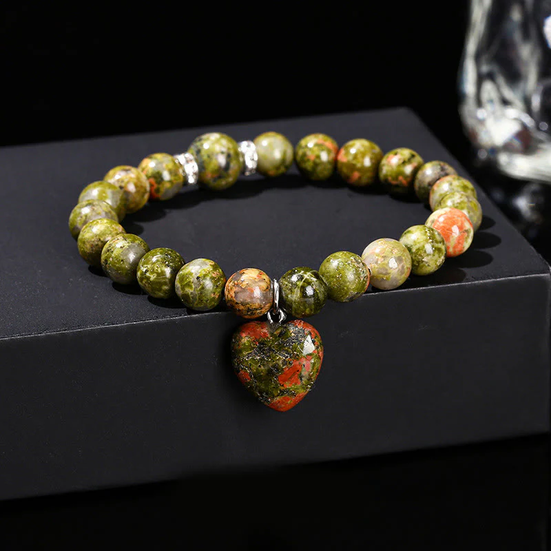 Braccialetto di equilibrio con cuore di amore in avventurina verde cristallo vario Buddha Stones - Image 27