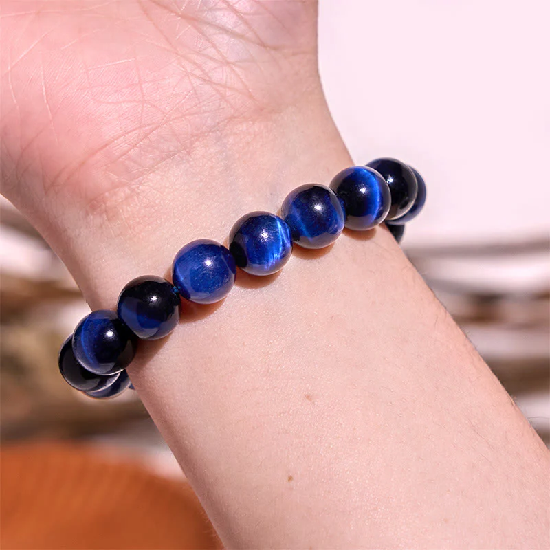 Braccialetto di equilibrio con occhio di tigre blu Buddha Stones - Image 3