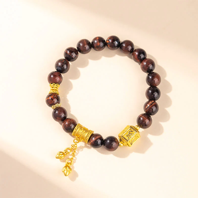 Braccialetto di equilibrio in lega di occhio di tigre con Buddha Stones - Image 2