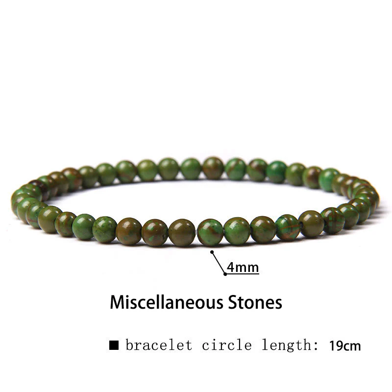 Braccialetto di guarigione con perline di cristallo di varie pietre Buddha Stones da 4 mm - Image 30