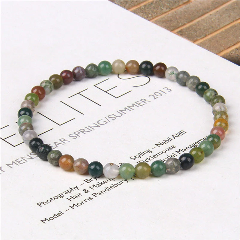 Braccialetto di guarigione con perline di cristallo di varie pietre Buddha Stones da 4 mm - Image 32