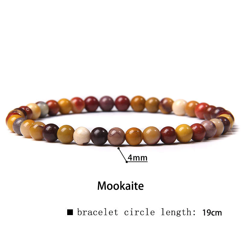 Braccialetto di guarigione con perline di cristallo di varie pietre Buddha Stones da 4 mm - Image 46