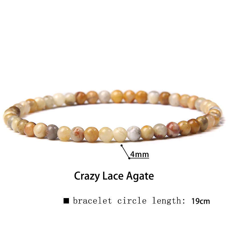 Braccialetto di guarigione con perline di cristallo di varie pietre Buddha Stones da 4 mm - Image 72