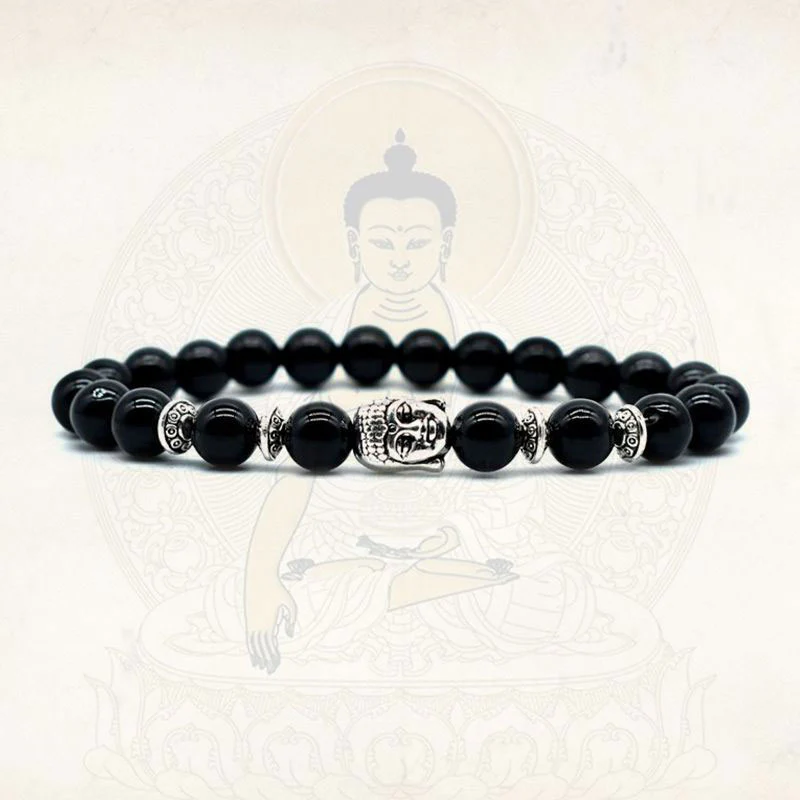 Braccialetto di guarigione dell'amore con Buddha Stones e ametista - Image 13
