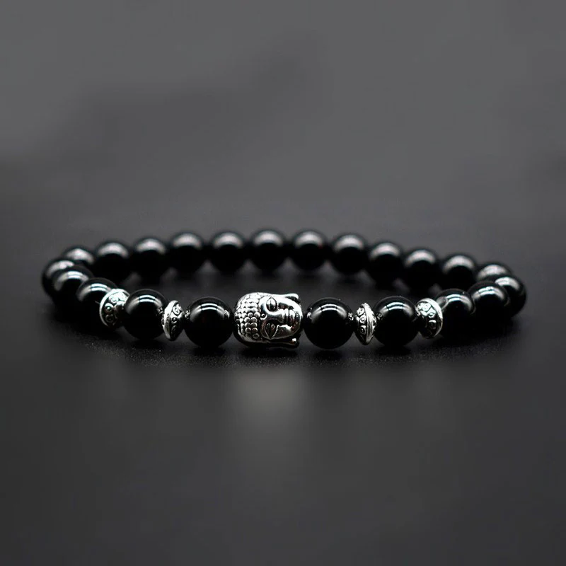 Braccialetto di guarigione dell'amore con Buddha Stones e ametista - Image 14