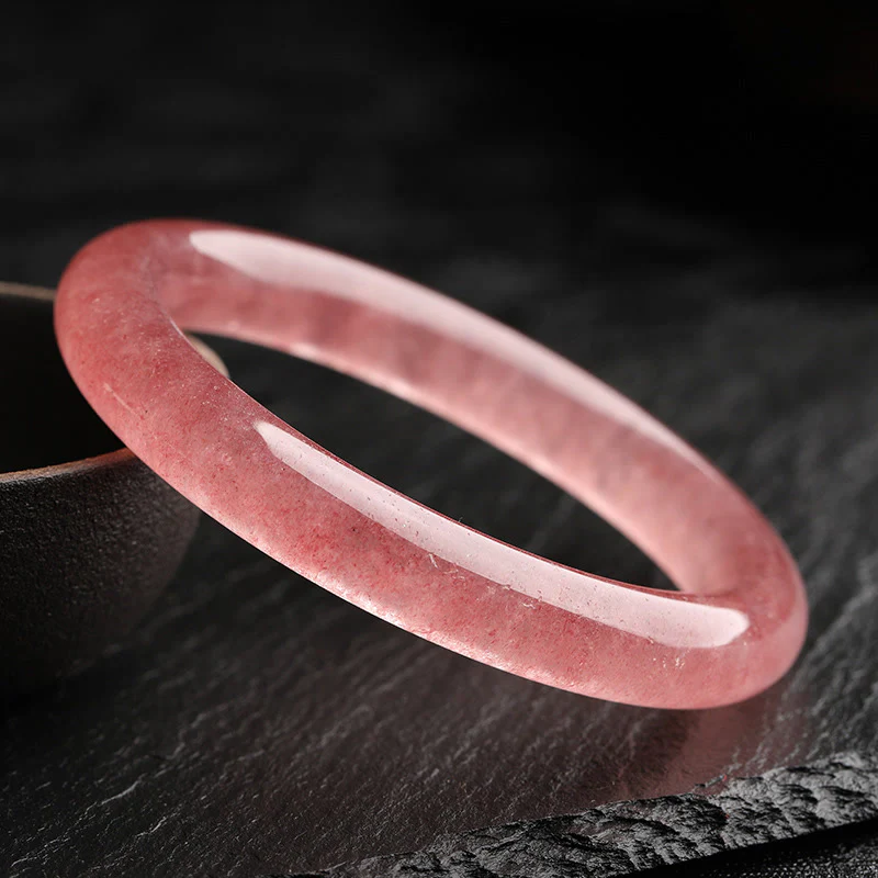 Braccialetto di guarigione dell'amore in quarzo fragola naturale Buddha Stones - Image 2
