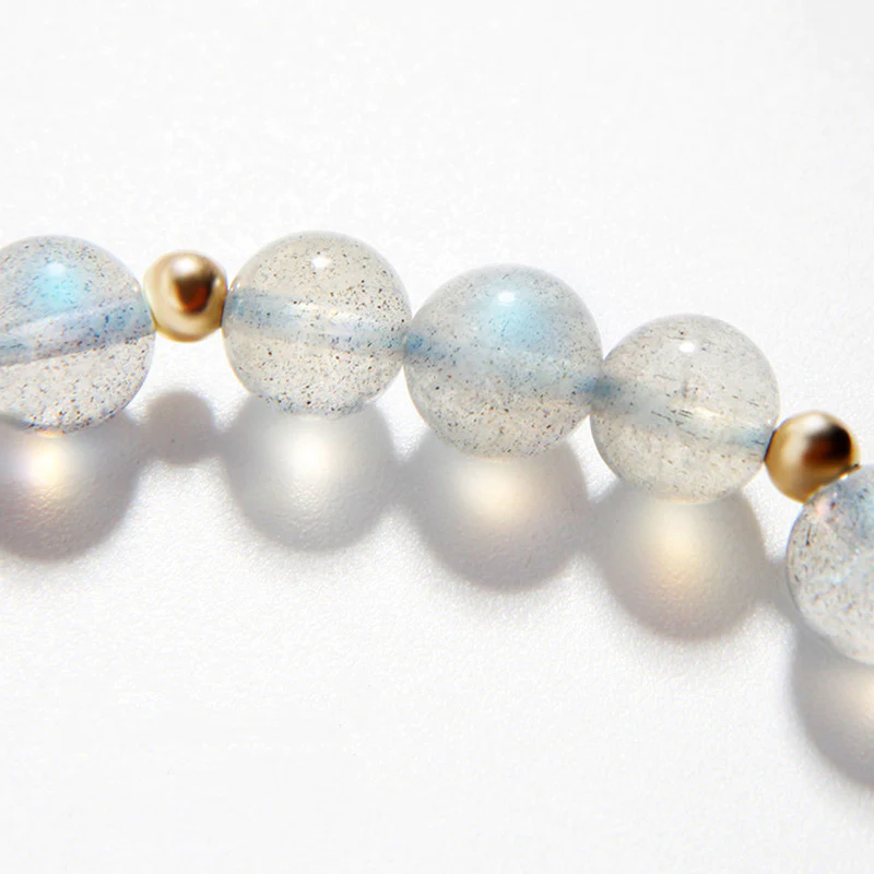 Braccialetto di guarigione PiXiu con pietre di luna, quarzo fragola e Buddha Stones - Image 7