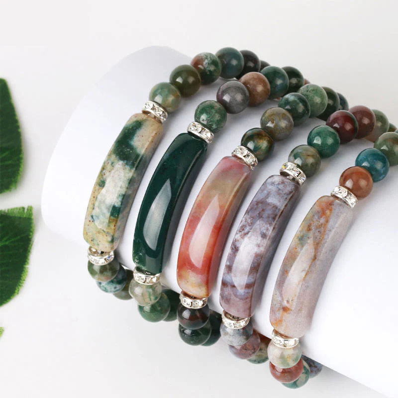 Braccialetto di perline curative con cuore d'amore in quarzo naturale Buddha Stones - Image 7